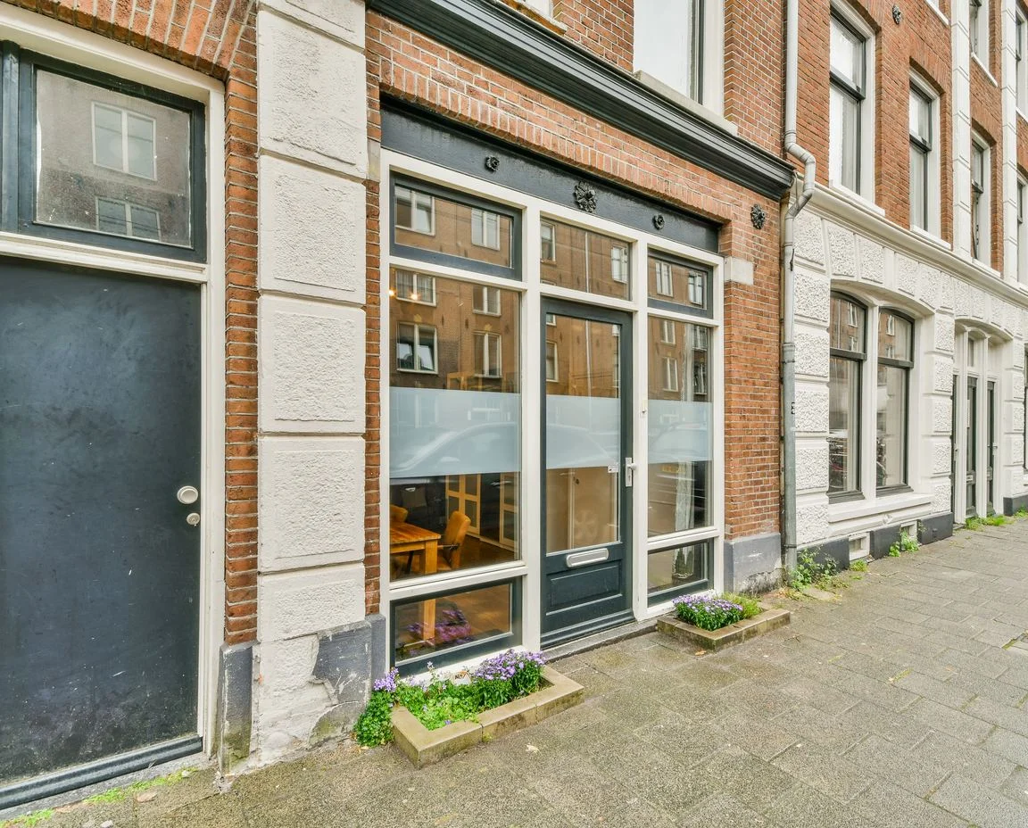 Tidy commercial premises exterior in daylight