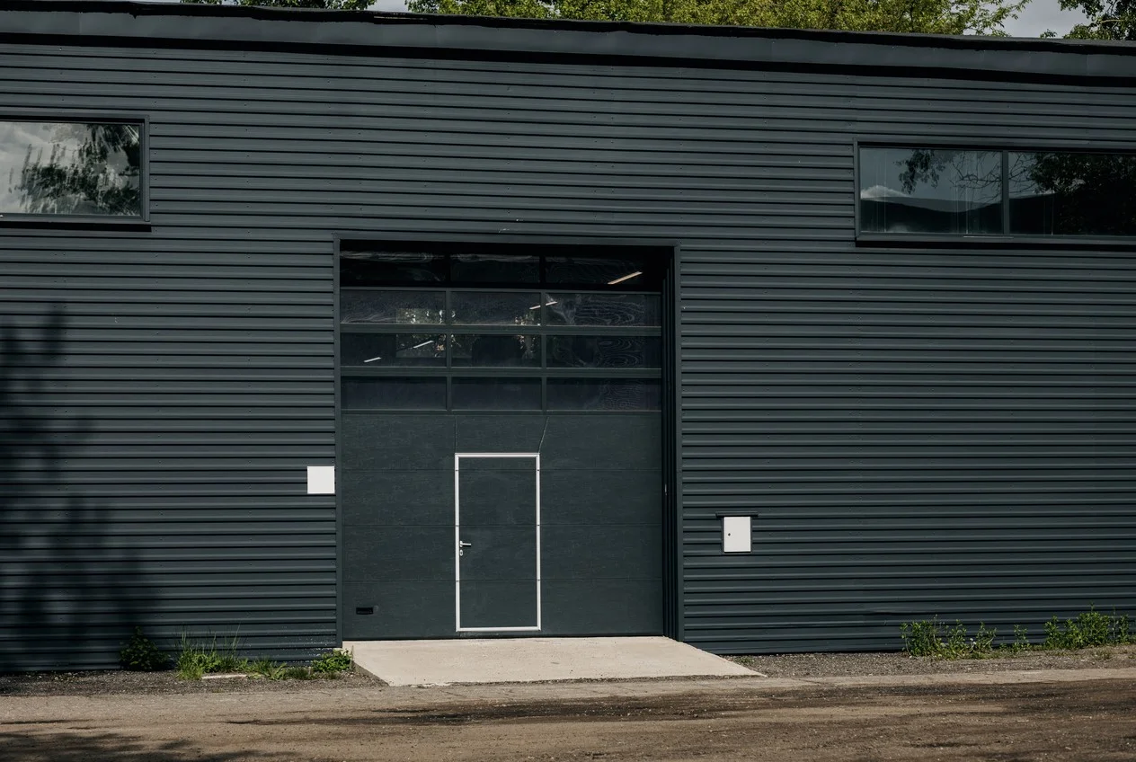 Commercial building exterior in daylight